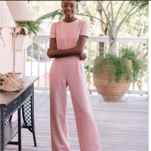 Gal meets glam pearl trim jumpsuit new arrivals